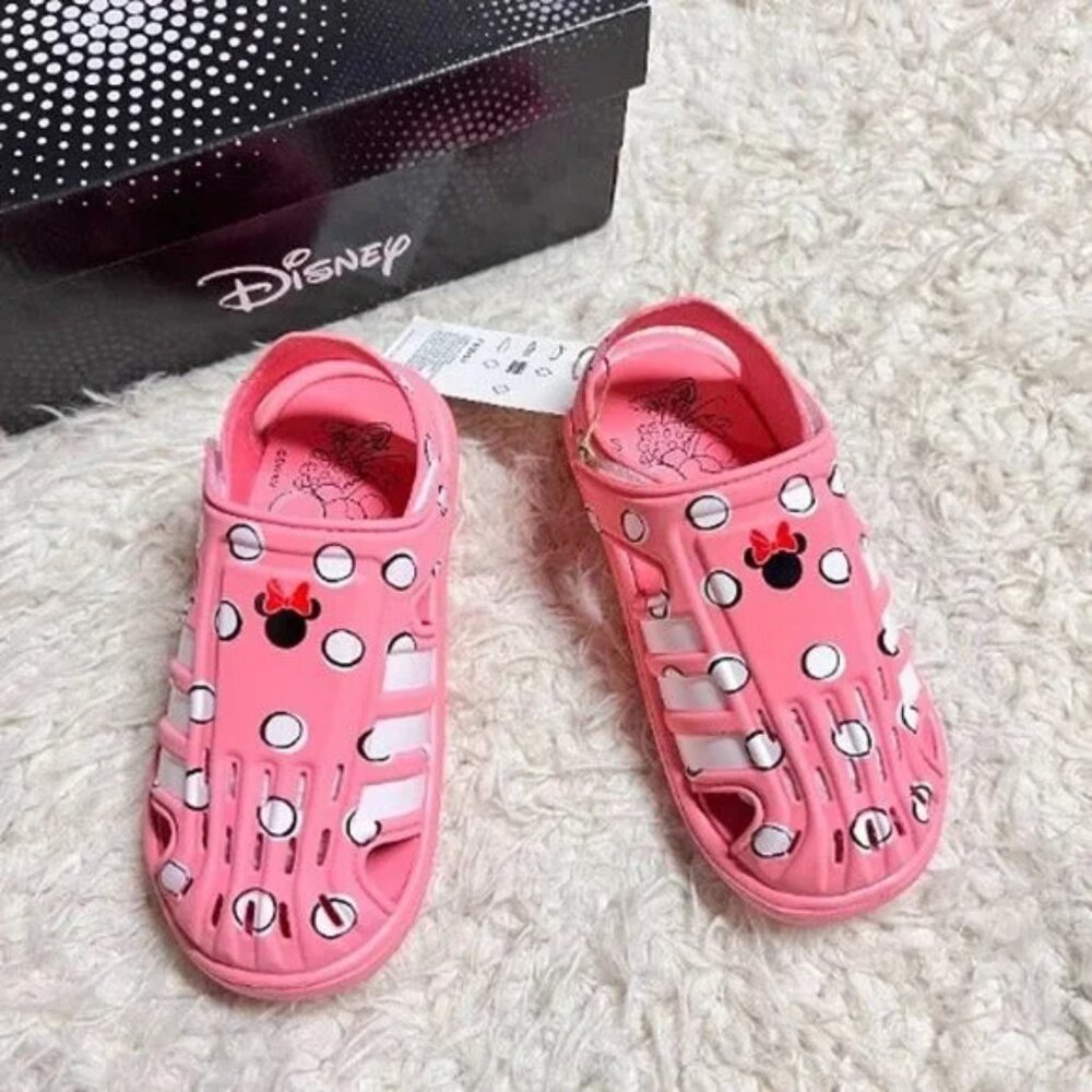 NIB Adidas Girls Minnie Mouse Water Sandals-2Y